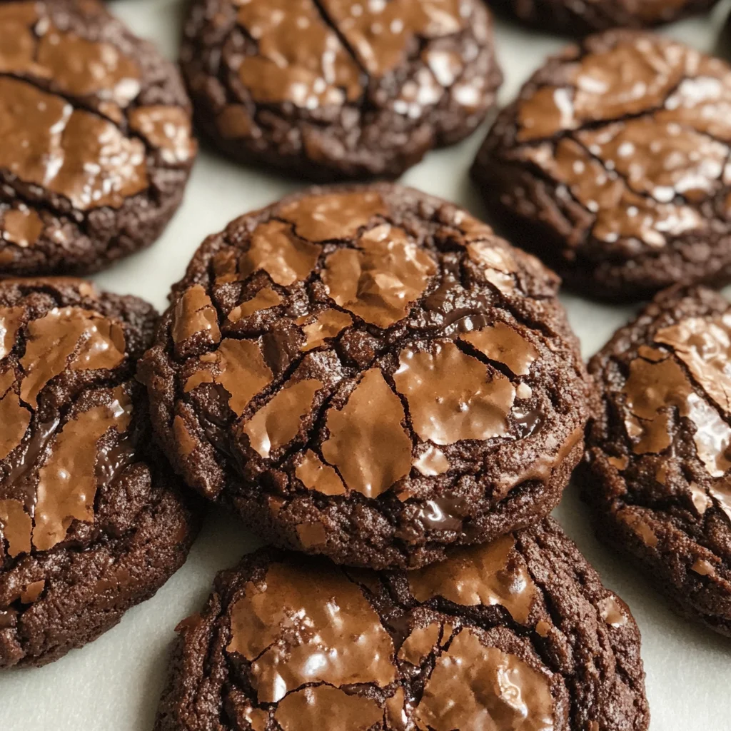 20 Minute Fudgy Chocolate Brownie Cookies