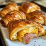 Air Fryer Ham and Cheese Crescent Rolls