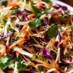 Asian Slaw - crunchy Oriental Cabbage Salad with Asian Dressing