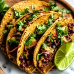 Crispy Sheet Pan Black Bean Tacos (Vegetarian)