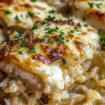 French Onion Chicken Rice Casserole