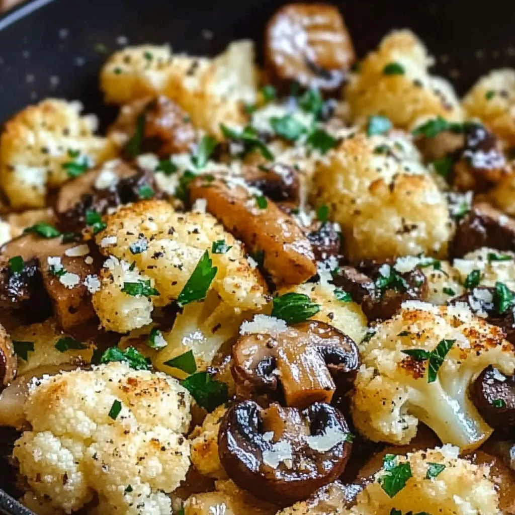 Garlic Cauliflower Mushroom Skillet: Quick & Delicious Dish