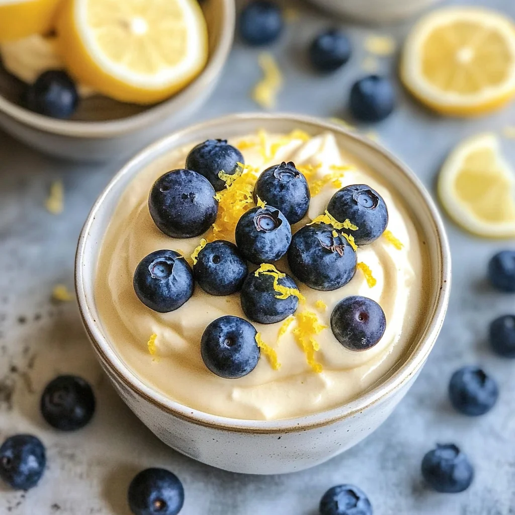High-Protein Cottage Cheese Lemon Mousse