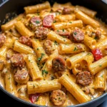 One Pot Creamy Cajun Sausage Pasta