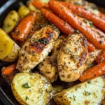 Slow Cooker Garlic Butter Chicken and Veggies