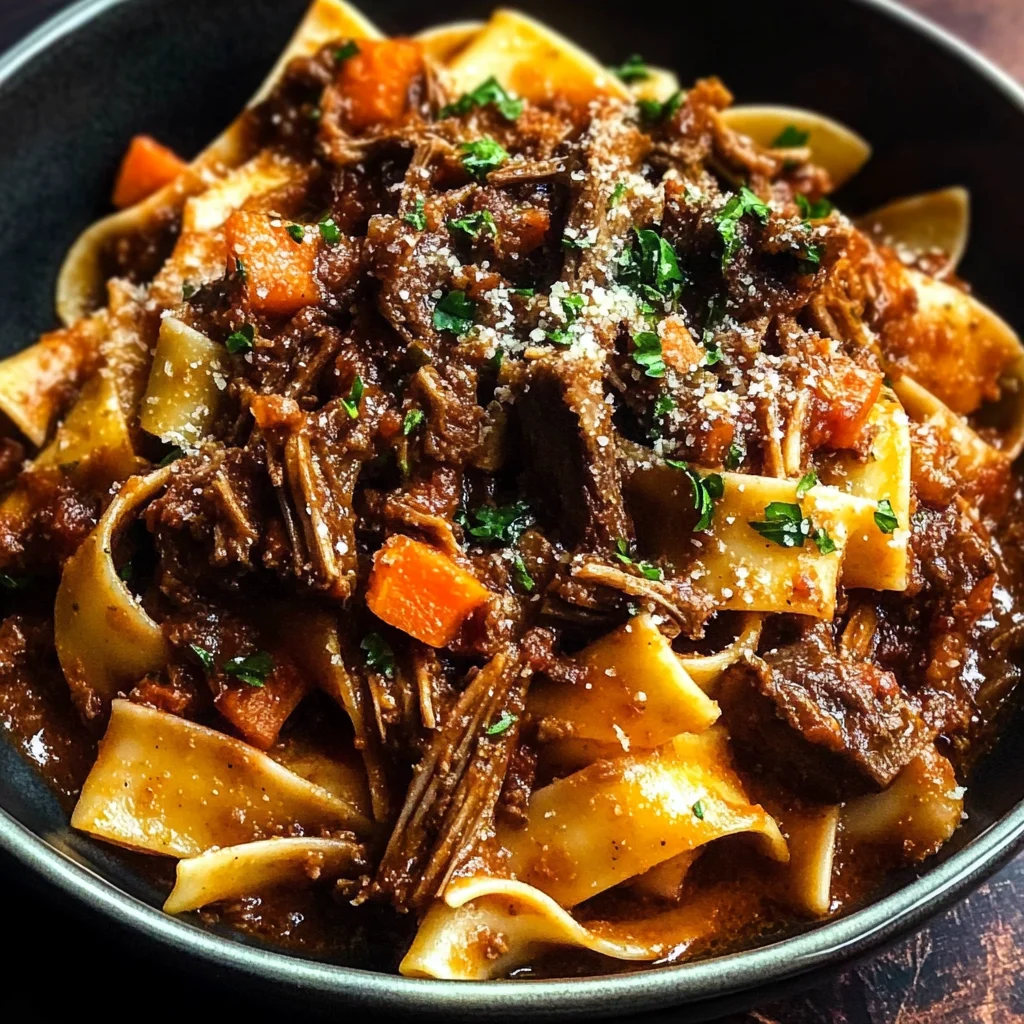 Slowly Braised Beef Short Rib Ragu