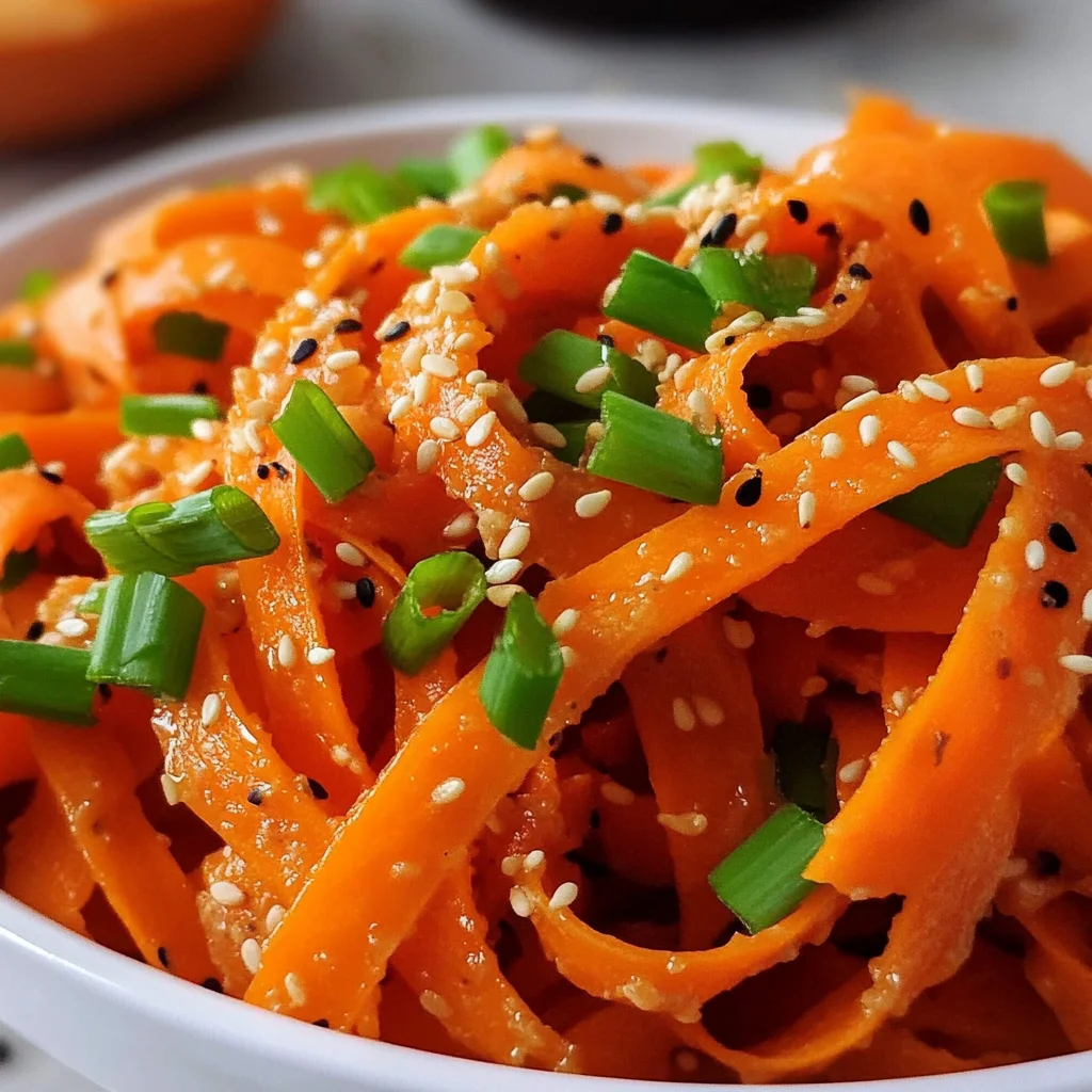 Viral Tiktok Carrot Ribbon Salad