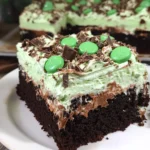 Andes Mint Poke Cake