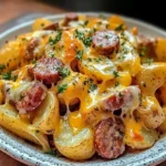 Cheesy Ranch Potatoes and Smoked Sausage