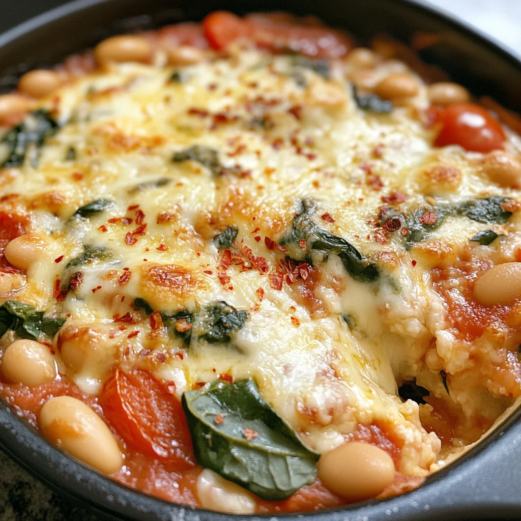 Cheesy White Bean Tomato Bake recipe