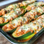Chicken Parmesan Zucchini Boats Recipe