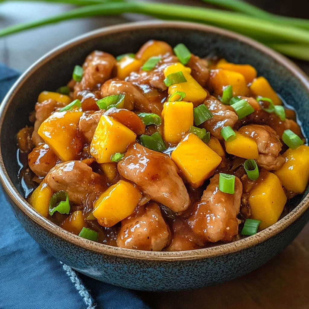 Chinese Style Mango Chicken Stir Fry Recipe