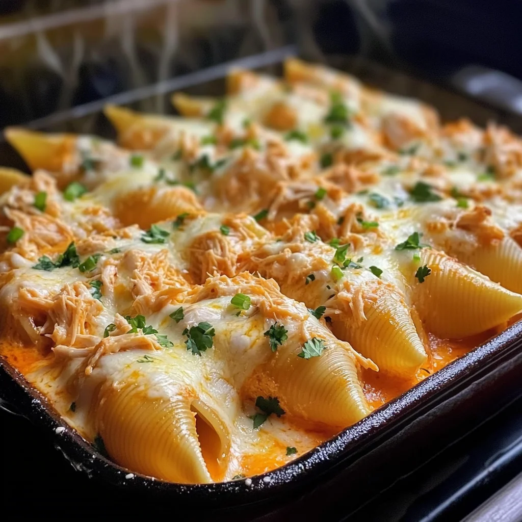 Creamy Buffalo Chicken Stuffed Shells 30 Minutes Easy Delicious