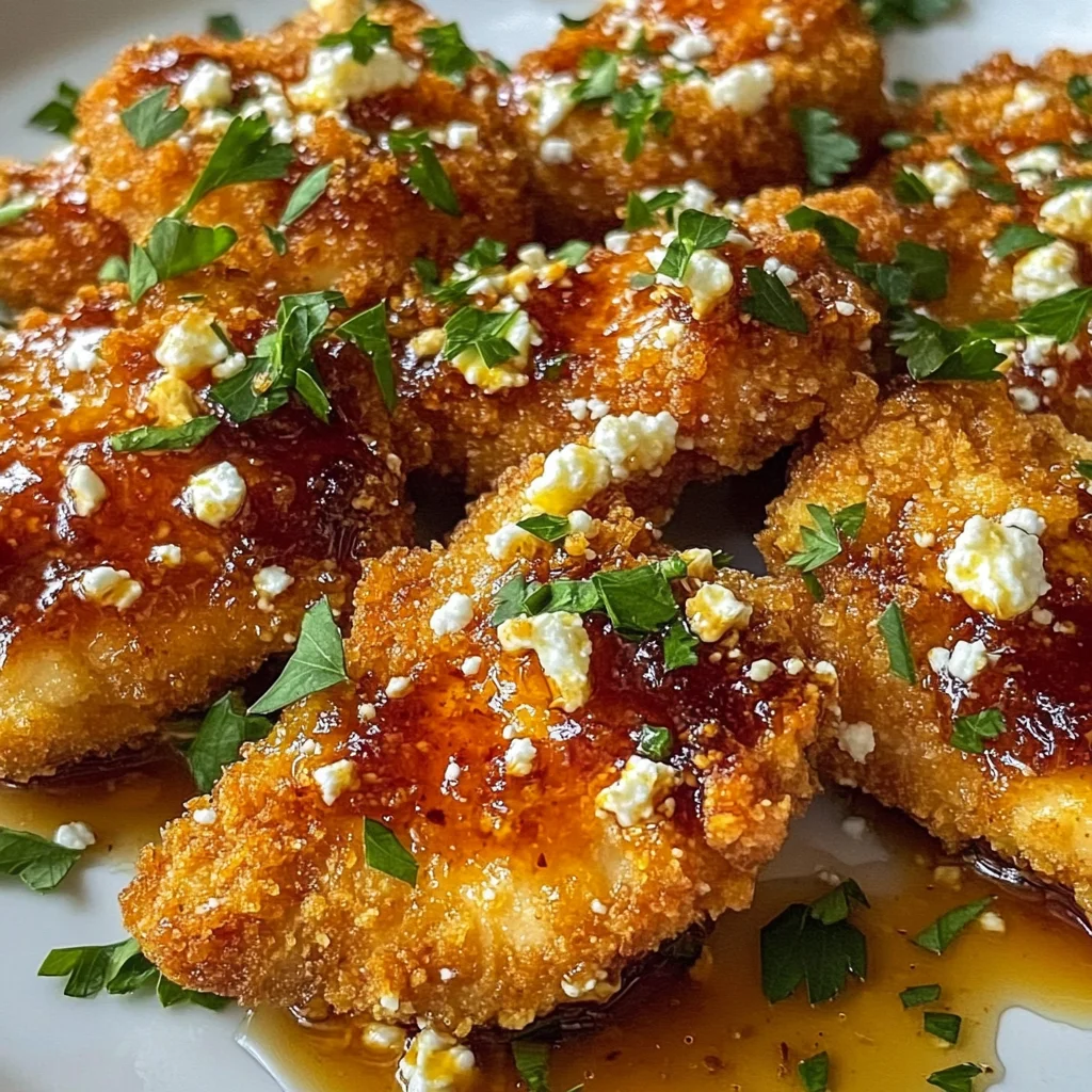Crispy Hot Honey Feta Chicken
