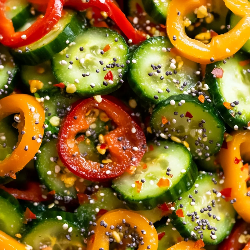 Cucumber Sweet Pepper Salad (TikTok Viral Recipe)