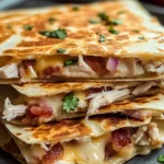 Easy Chicken Bacon Ranch Quesadilla