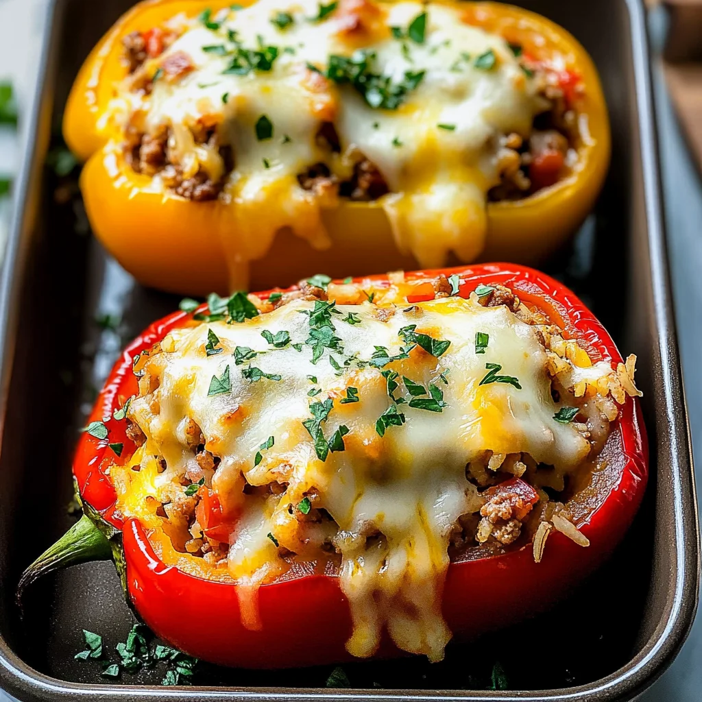 Easy Italian Stuffed Peppers
