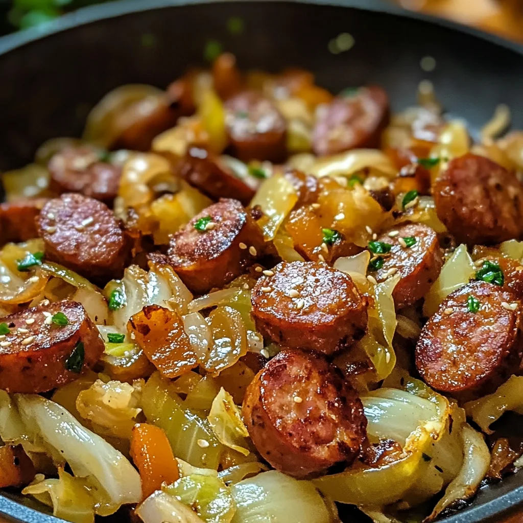 Easy Sausage and Cabbage Stir Fry