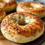 Garlic-Parmesan Cottage Cheese Bagels