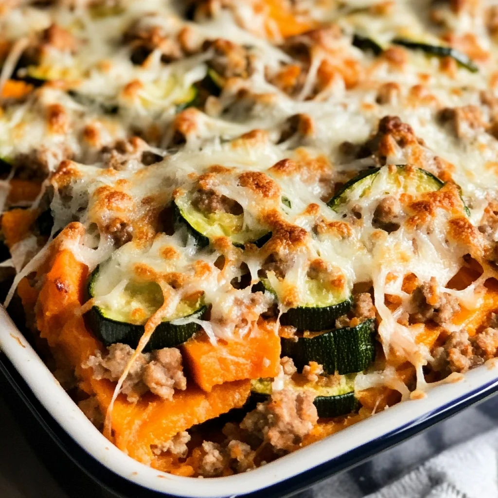 Ground Turkey Sweet Potato Bake