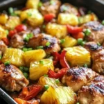 Hawaiian Chicken Sheet Pan Dinner