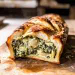 Herbed Spinach and Artichoke Pull Apart Pretzel Bread