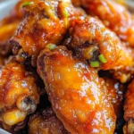 Hot Honey Peach Wings