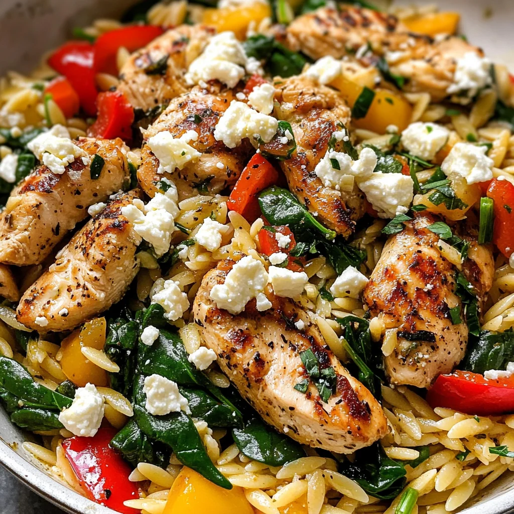 Lemon-Feta Chicken and Orzo