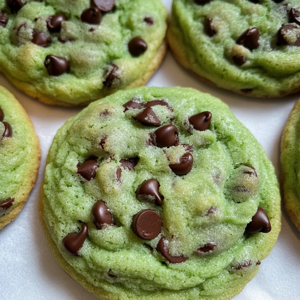 Mint Chocolate Chip Cookies