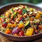 Moroccan Couscous with Roast Vegetables