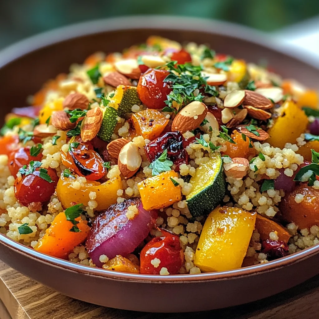 Moroccan Couscous with Roast Vegetables
