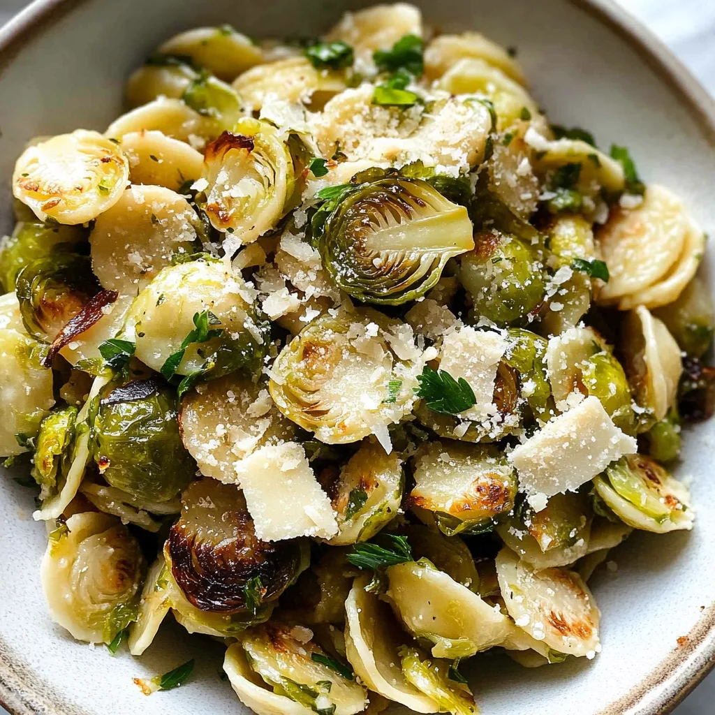 Roasted Brussels Sprout Pasta