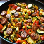Sausage and Veggies Skillet - 30 Minute, One-Pan Meal