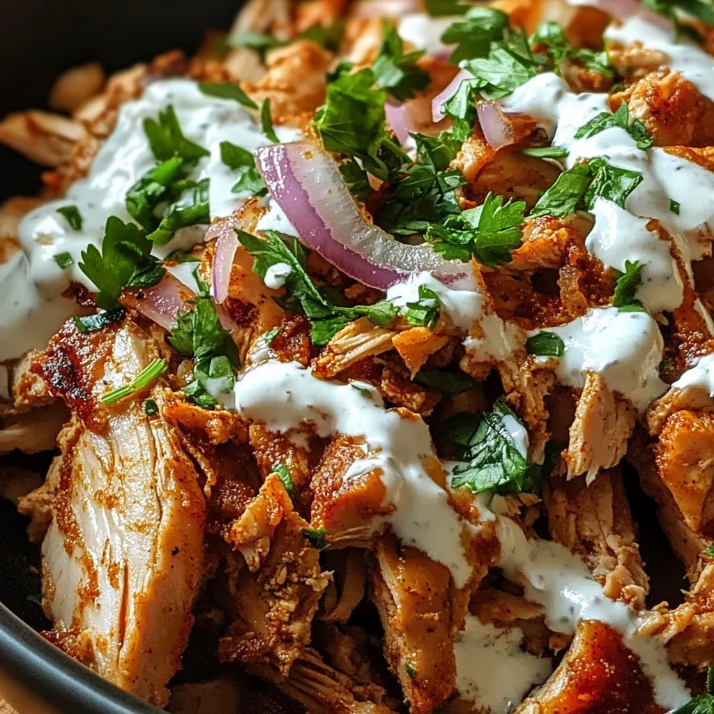 Slow Cooker Chicken Shawarma