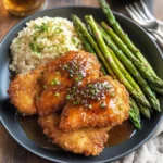 Truffle Honey Chicken with Asparagus