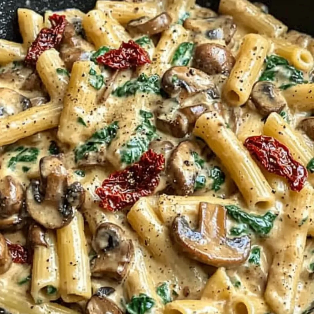 Whip Up a Creamy Tuscan Mushroom Pasta Skillet in 30 Minutes!
