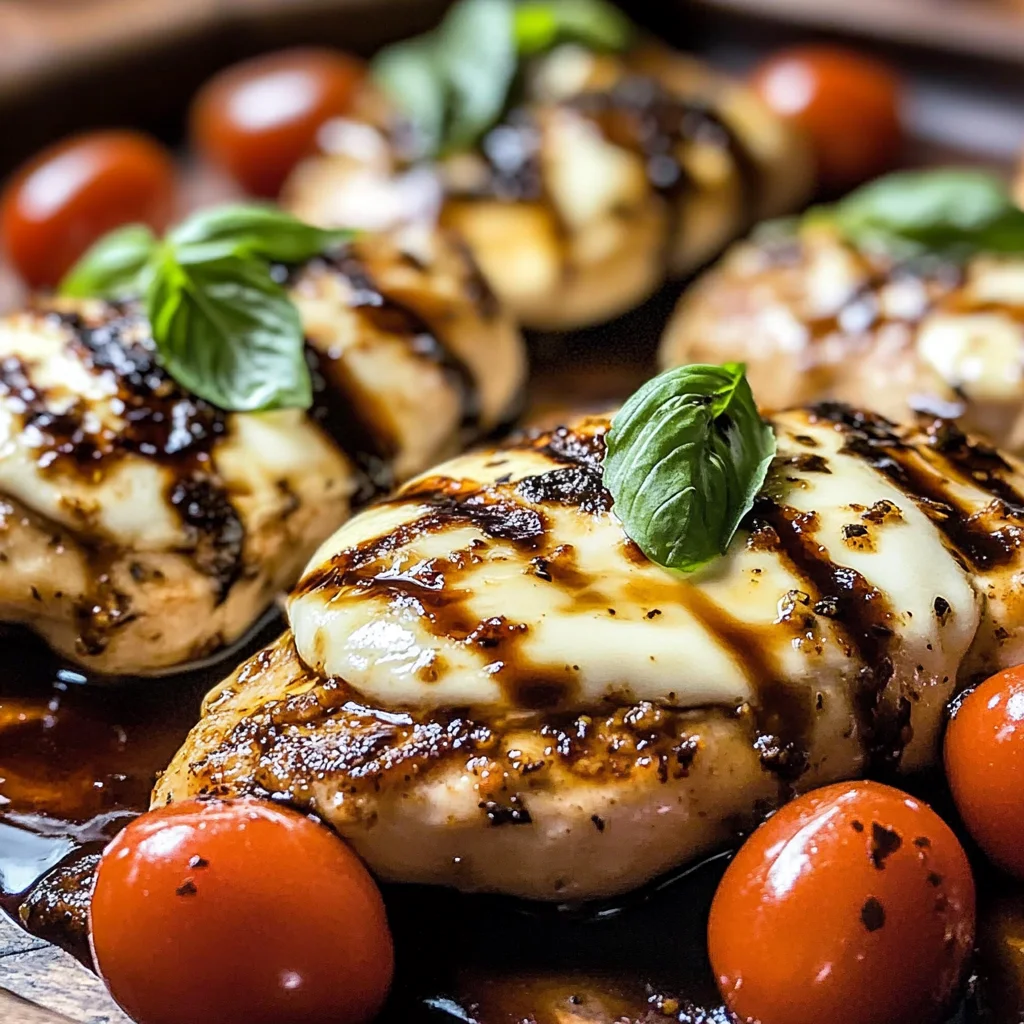 Balsamic Baked Chicken Breast with Mozzarella Cheese Recipe