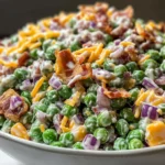 Creamy Bacon Pea Salad