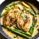 Creamy Lemon Garlic Chicken with Asparagus (30 Minutes!)