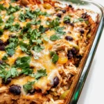 Easy Chicken Burrito Casserole