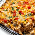 Easy Chicken Burrito Casserole