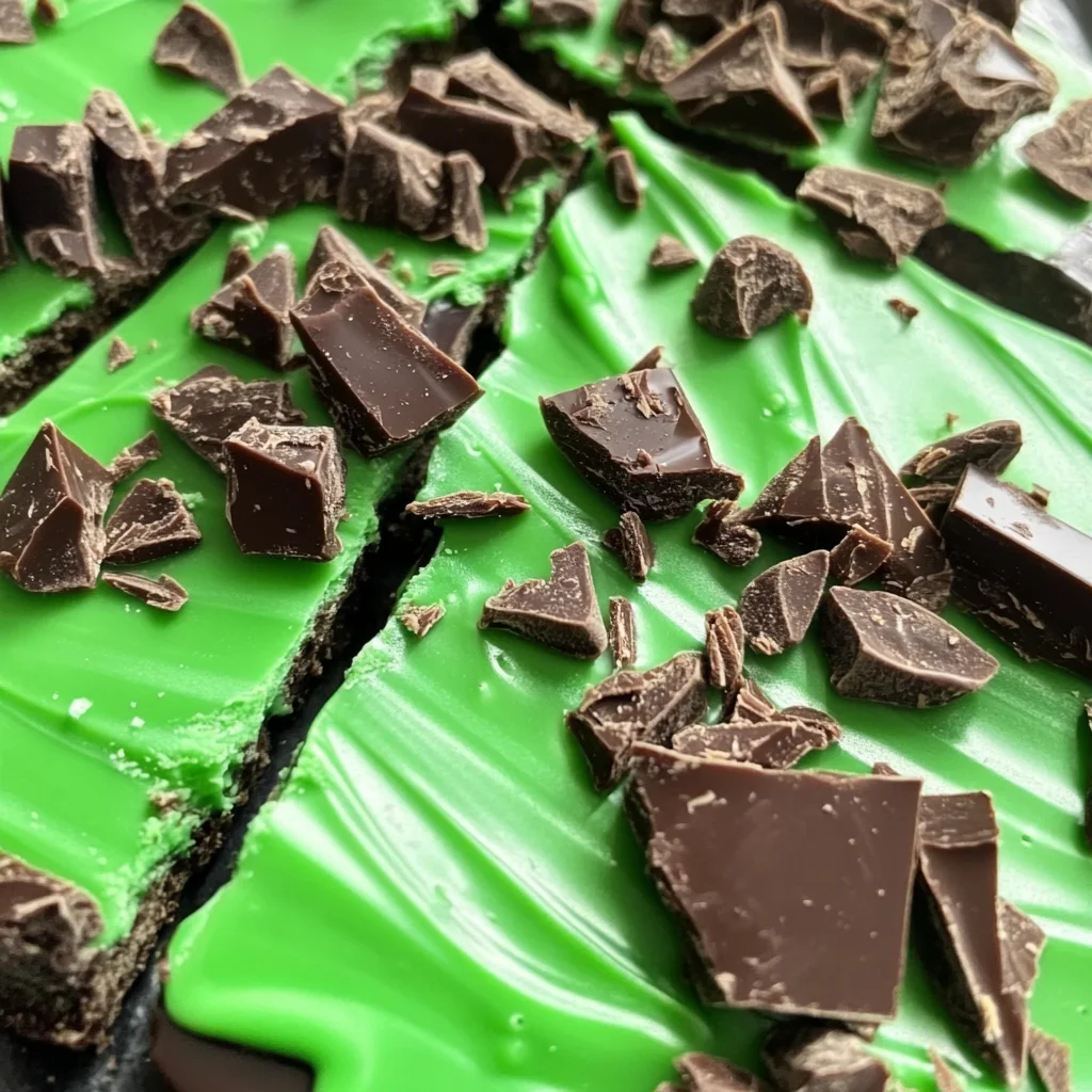Grasshopper Mint Chocolate Bark Recipe