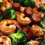 Honey Garlic Shrimp, Sausage & Broccoli - The Perfect Easy Dinner