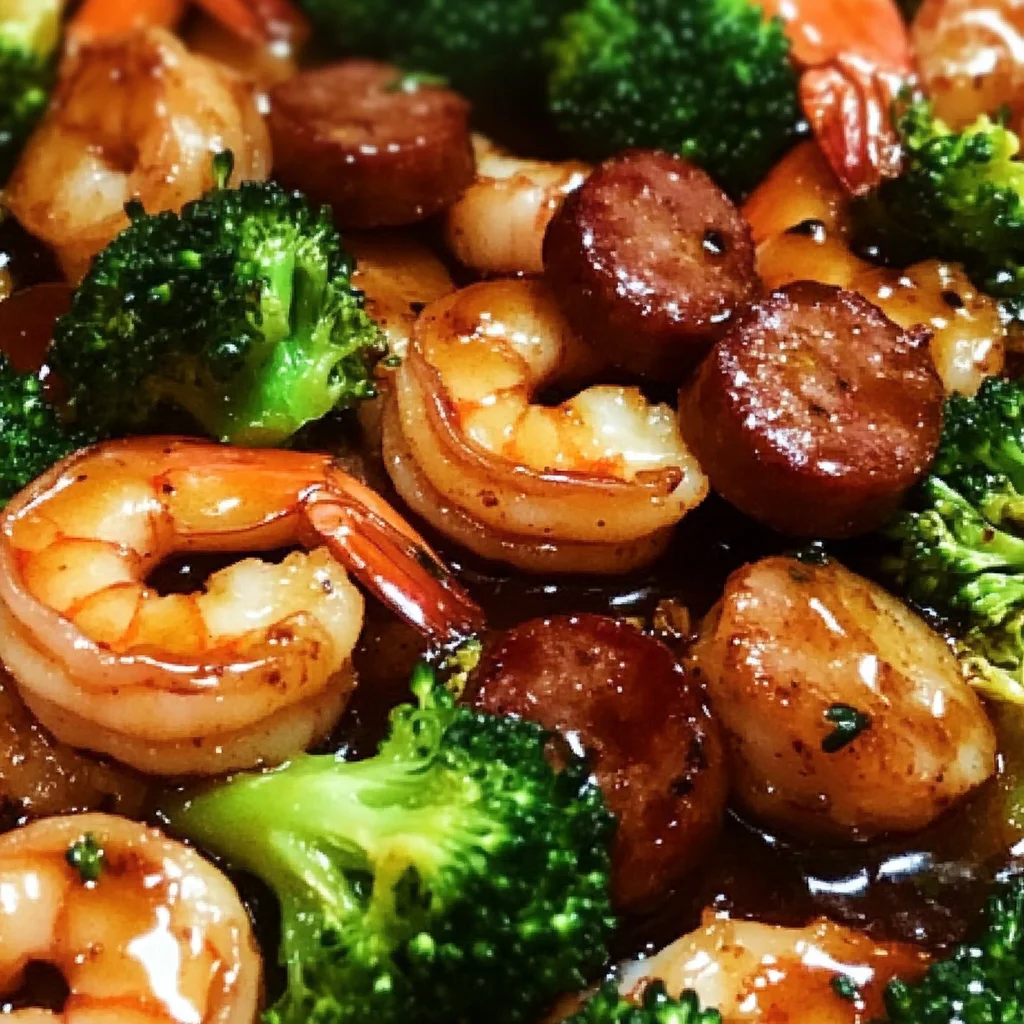 Honey Garlic Shrimp, Sausage & Broccoli - The Perfect Easy Dinner