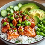 Honey Sriracha Salmon Bowls: A Sweet and Spicy Delight