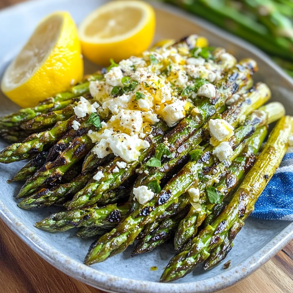 Lemon and Feta Grilled Asparagus