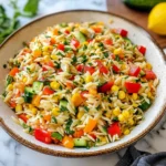 Rainbow Orzo Salad