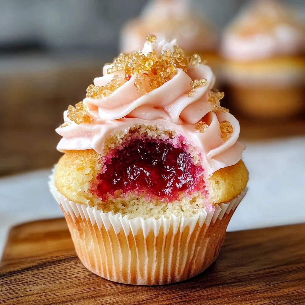 Rhubarb Honey Cupcakes