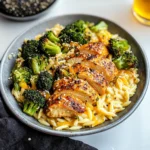Spicy Cheddar Chicken & Broccoli Orzo for Two