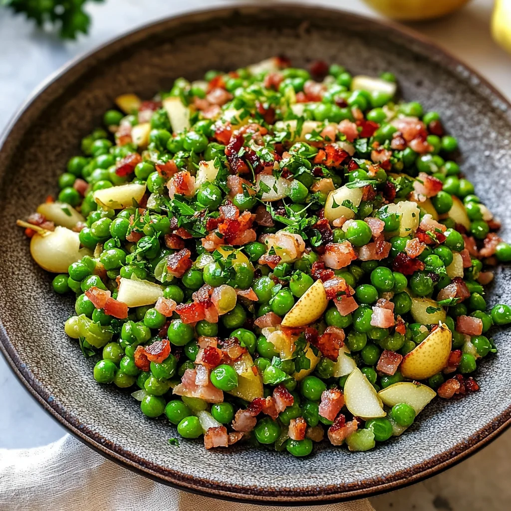 Thanksgiving Peas (with Pear and Pancetta)